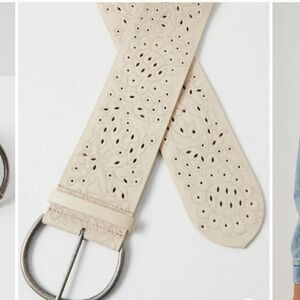 Free People Laurel Hip Belt in Sand Dune NWT S / M